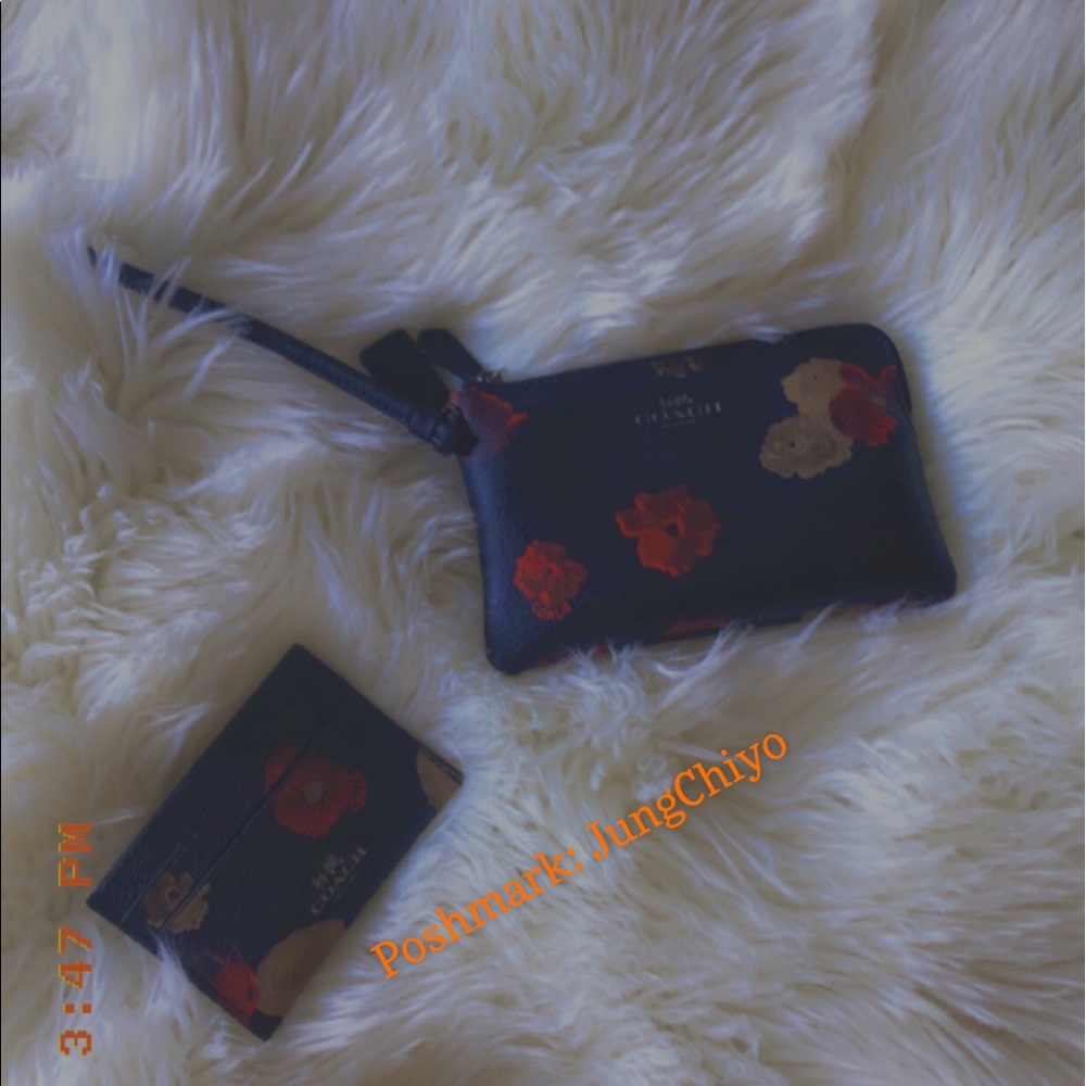 Coach Wristlet and Card Holder Set